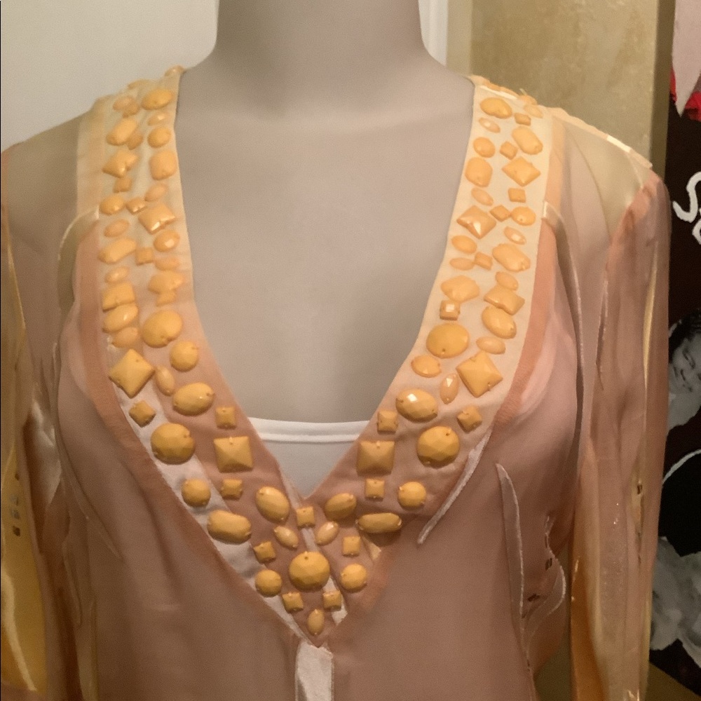 100% silk tunic